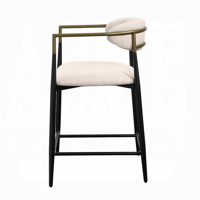 Jaramillo Counter Height Chair - Beige/Black