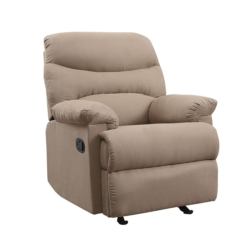 Arcadia Living Room Recliner Chair, Upholstered in Microfiber, Manual Reclining Function, Available in 4 Colors