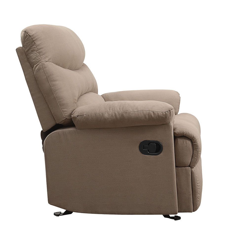 Arcadia Living Room Recliner Chair, Upholstered in Microfiber, Manual Reclining Function, Available in 4 Colors