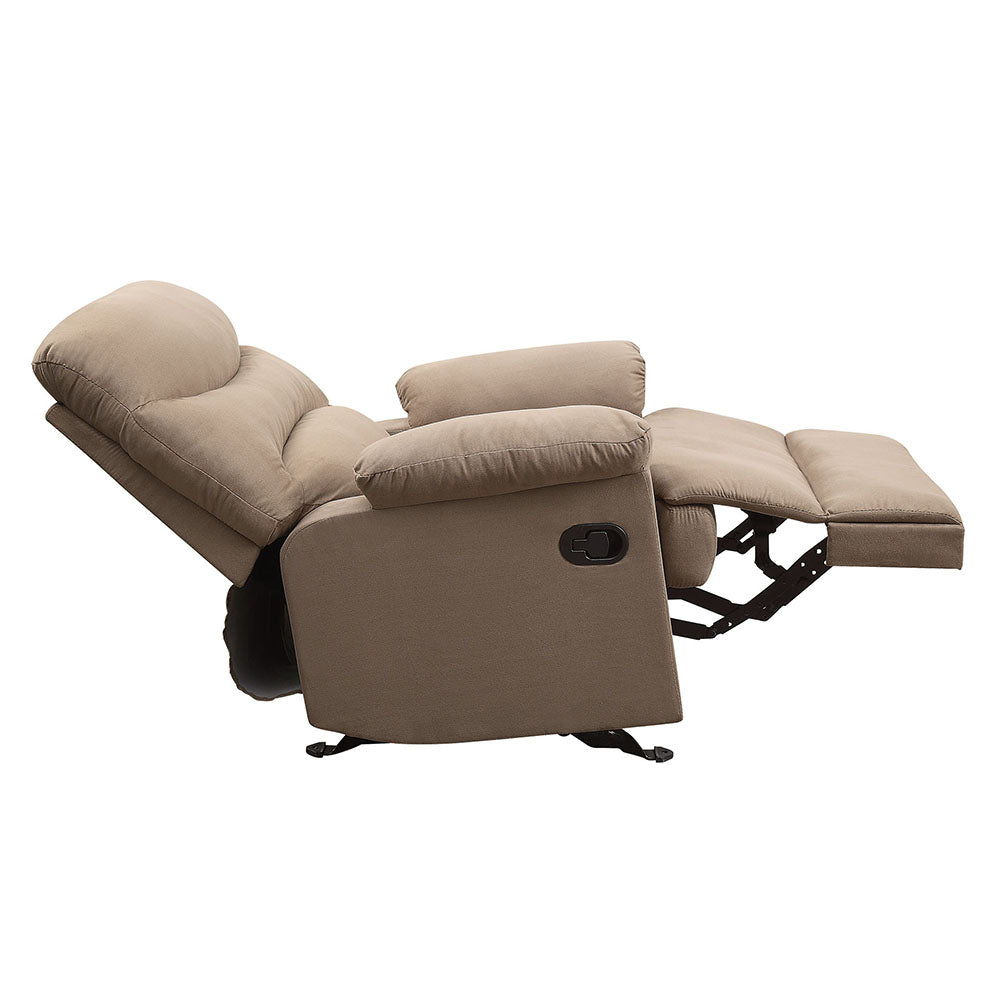 Arcadia Living Room Recliner Chair, Upholstered in Microfiber, Manual Reclining Function, Available in 4 Colors