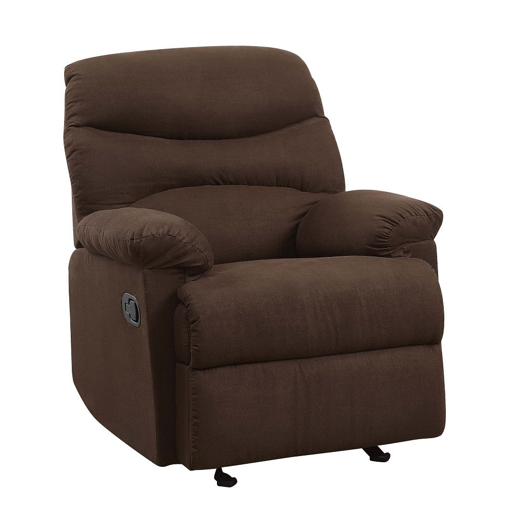 Arcadia Living Room Recliner Chair, Upholstered in Microfiber, Manual Reclining Function, Available in 4 Colors