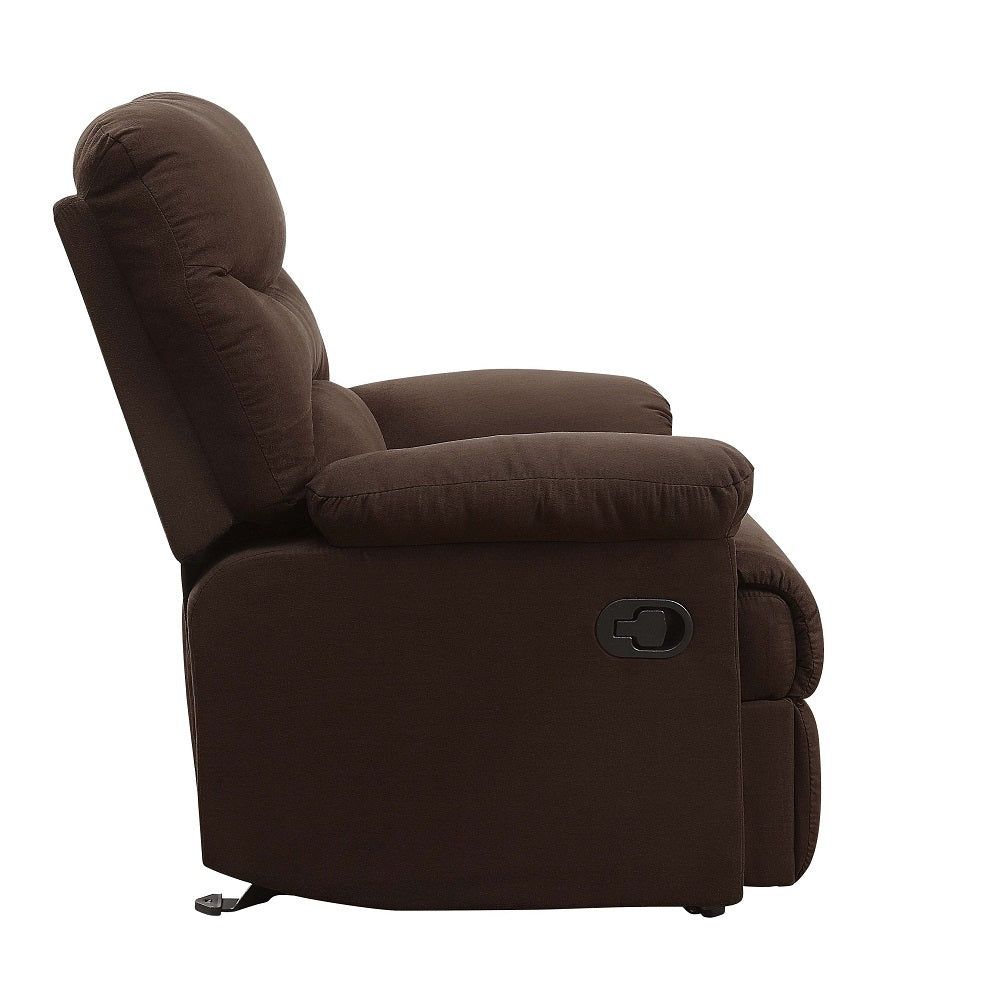 Arcadia Living Room Recliner Chair, Upholstered in Microfiber, Manual Reclining Function, Available in 4 Colors