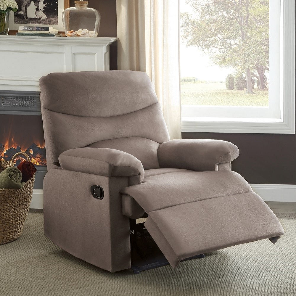 Arcadia City Living Room Recliner Chair, Upholstered in Polyester Fabric, Manual Reclining Function, Available in 4 Colors