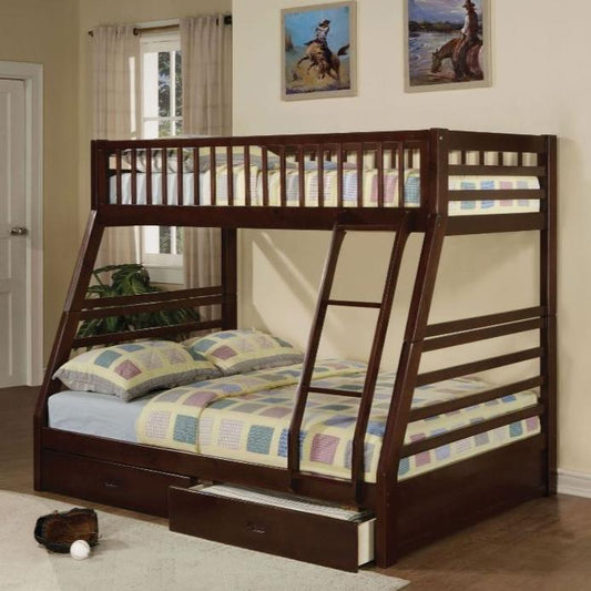 Jason Twin/Full BUNK BED w/Storage Drawers, Available in 3 colors