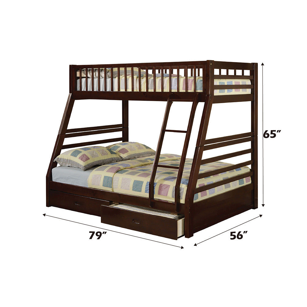 Jason Twin/Full BUNK BED w/Storage Drawers, Available in 3 colors