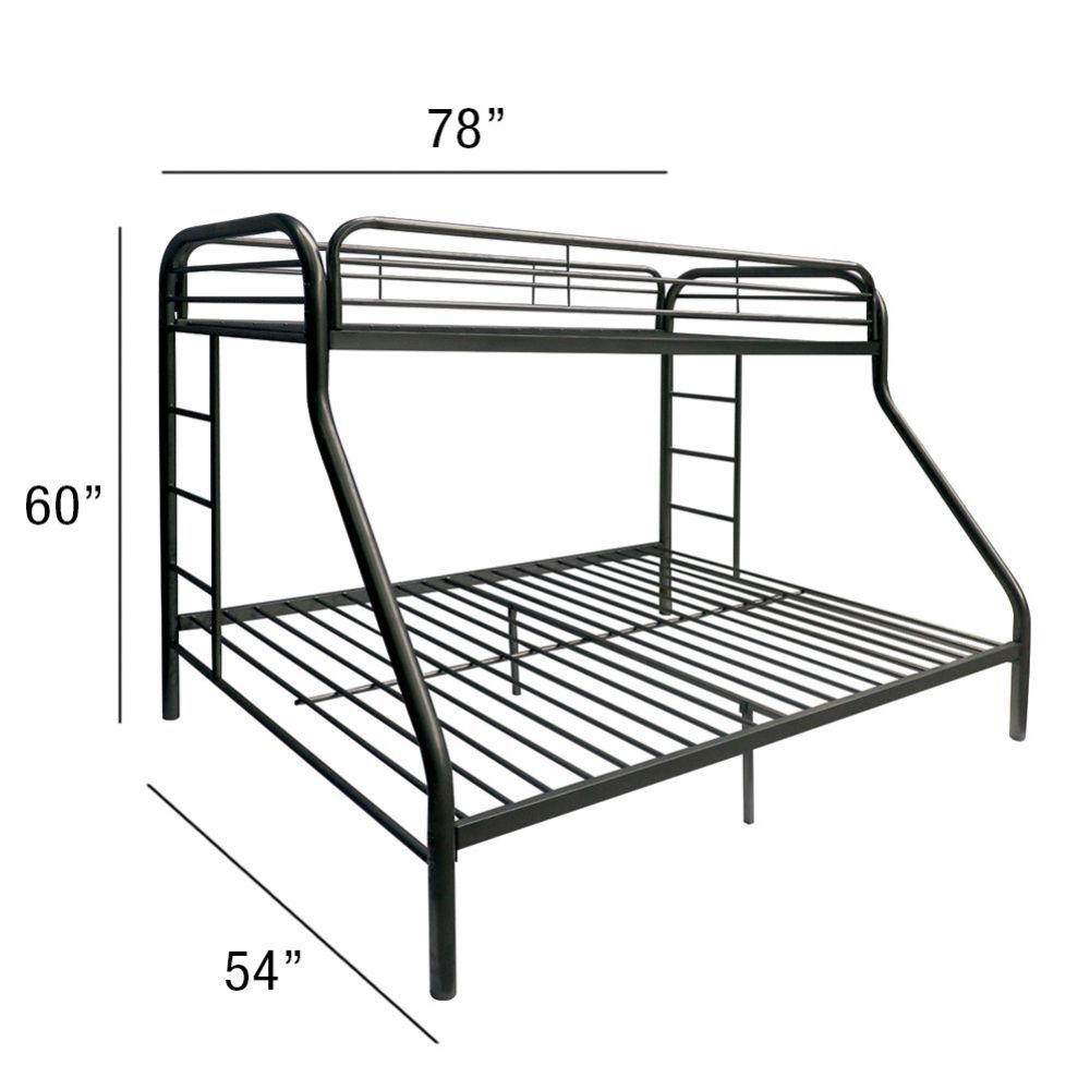 Tritan Twin/Full BUNK BED, Available in 5 colors