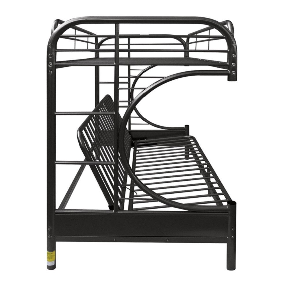 Eclipse Twin/Full BUNK BED with adjustable Futon Bed, Available in 5 colors