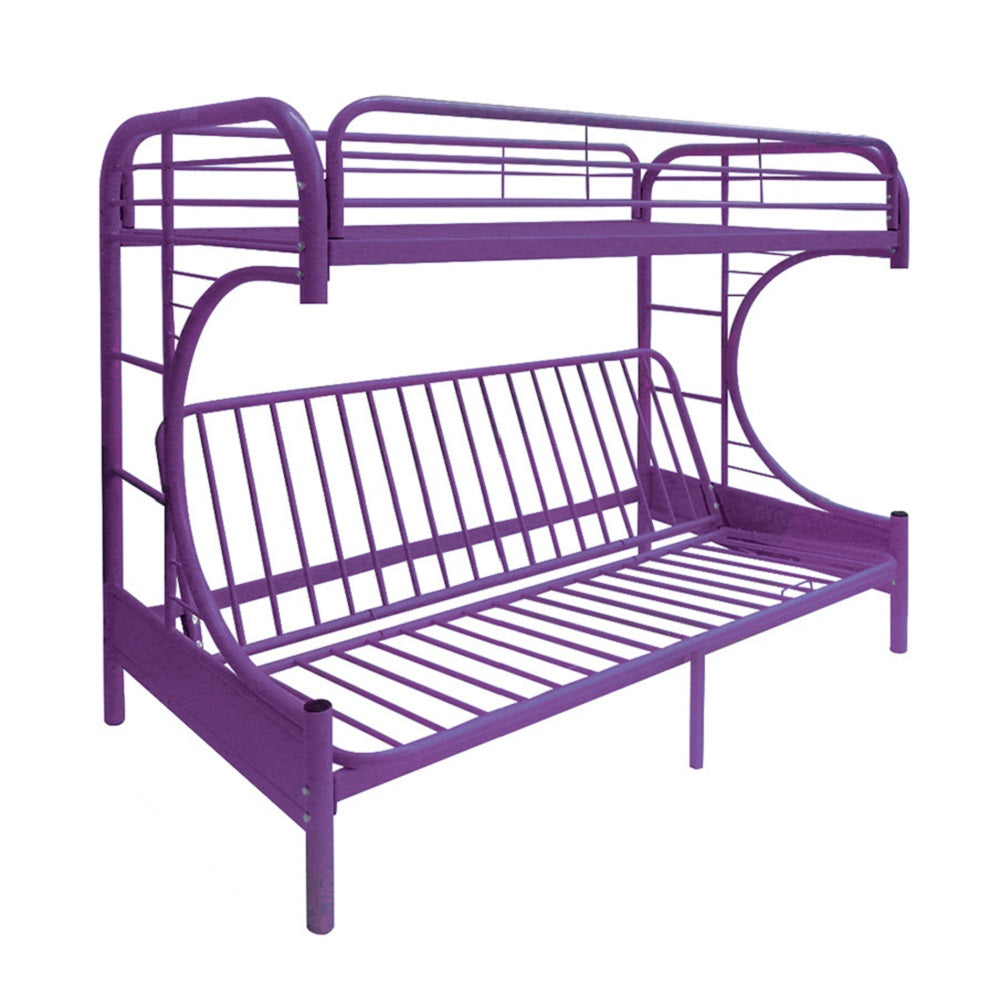 Eclipse Twin/Full BUNK BED with adjustable Futon Bed, Available in 5 colors