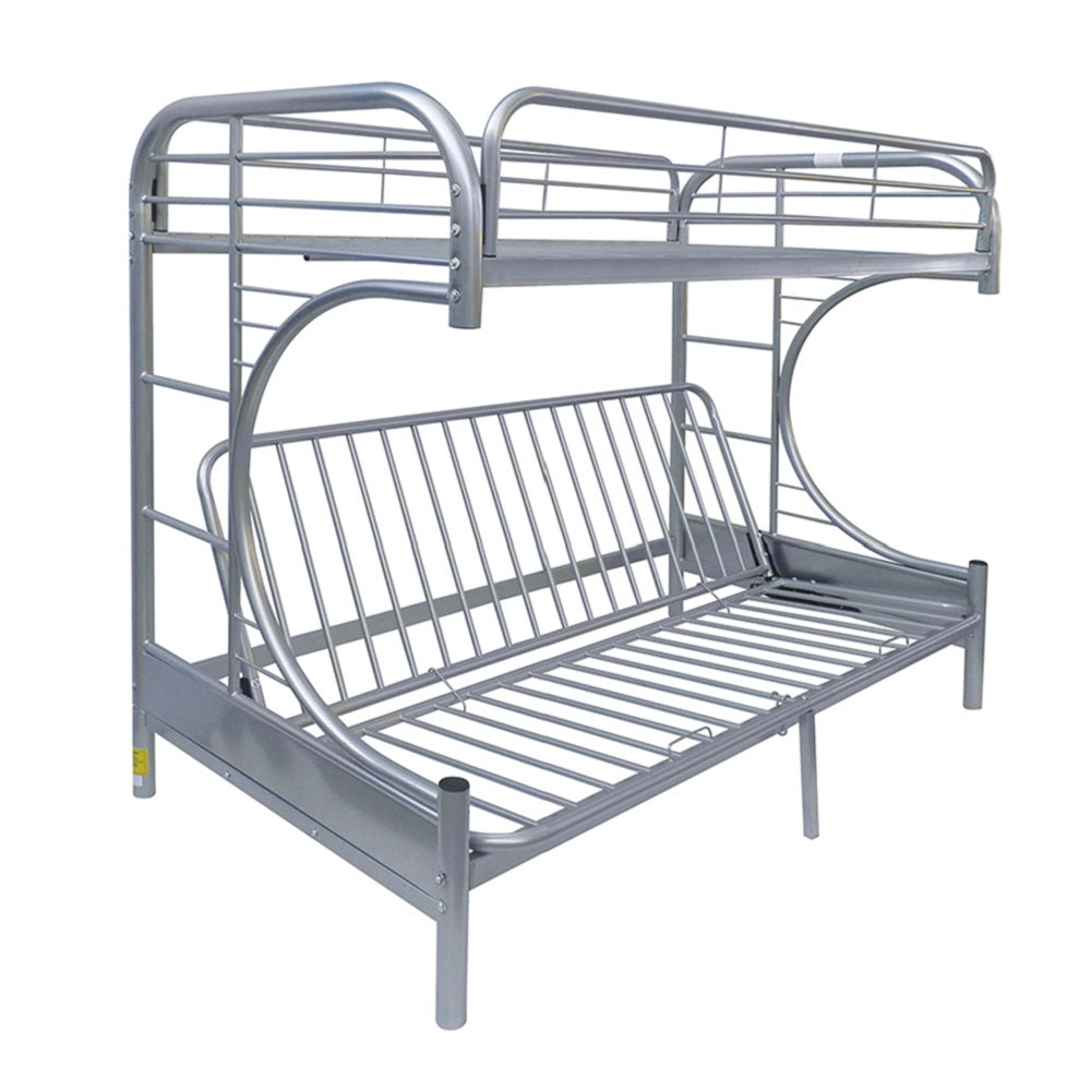 Eclipse Twin/Full BUNK BED with adjustable Futon Bed, Available in 5 colors