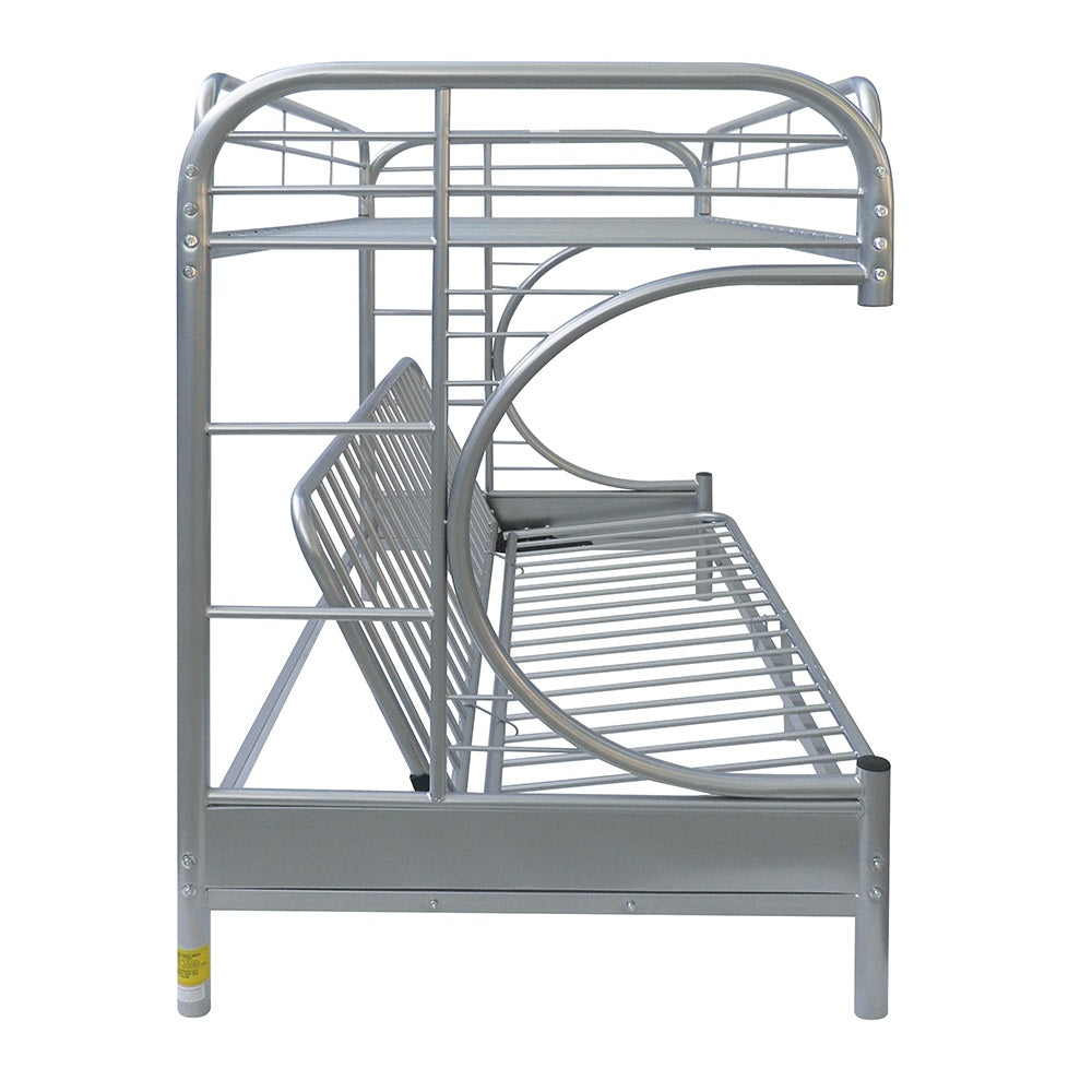 Eclipse Twin/Full BUNK BED with adjustable Futon Bed, Available in 5 colors