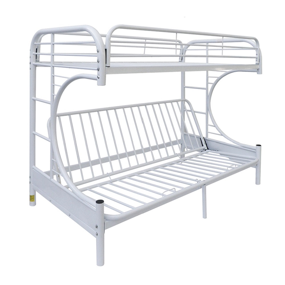 Eclipse Twin/Full BUNK BED with adjustable Futon Bed, Available in 5 colors