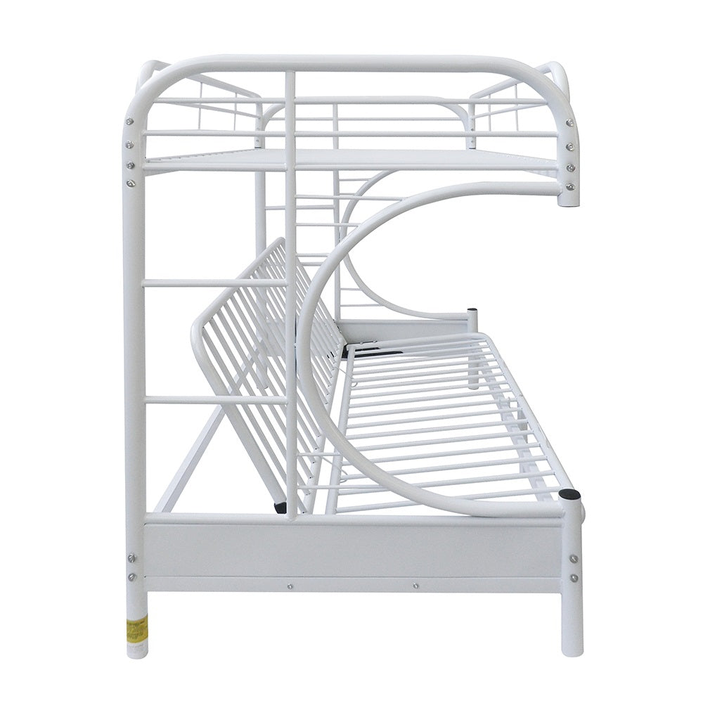 Eclipse Twin/Full BUNK BED with adjustable Futon Bed, Available in 5 colors