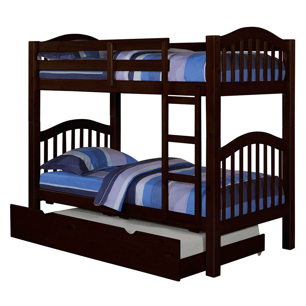 Heartland Twin/Twin BUNK BED, optional Trundle/Drawer Available in 2 colors