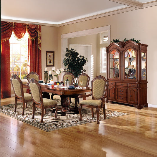 Chateau de Ville Dining Set, Double Pedestal Table, Available in 3 Colors