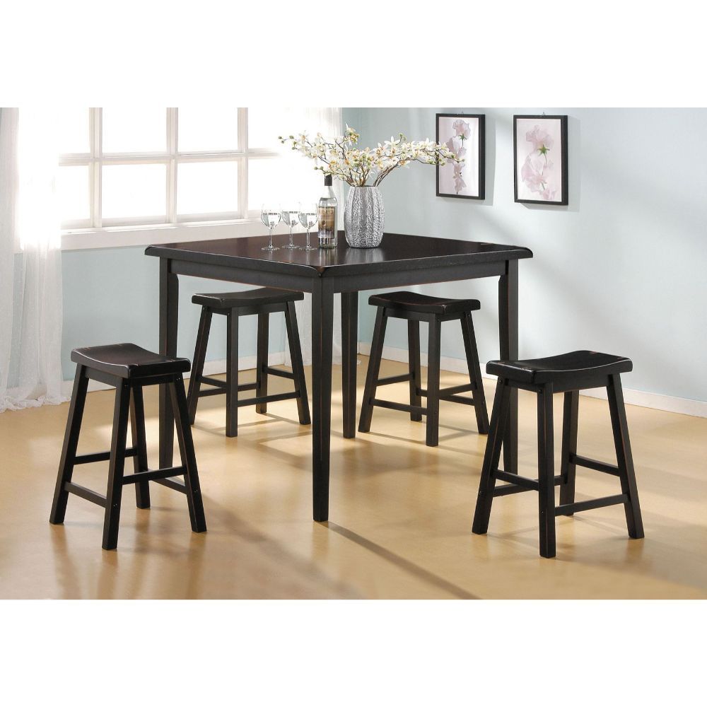 Gaucho 5 Piece Pack Counter Height Dining Set, Available in 3 Colors