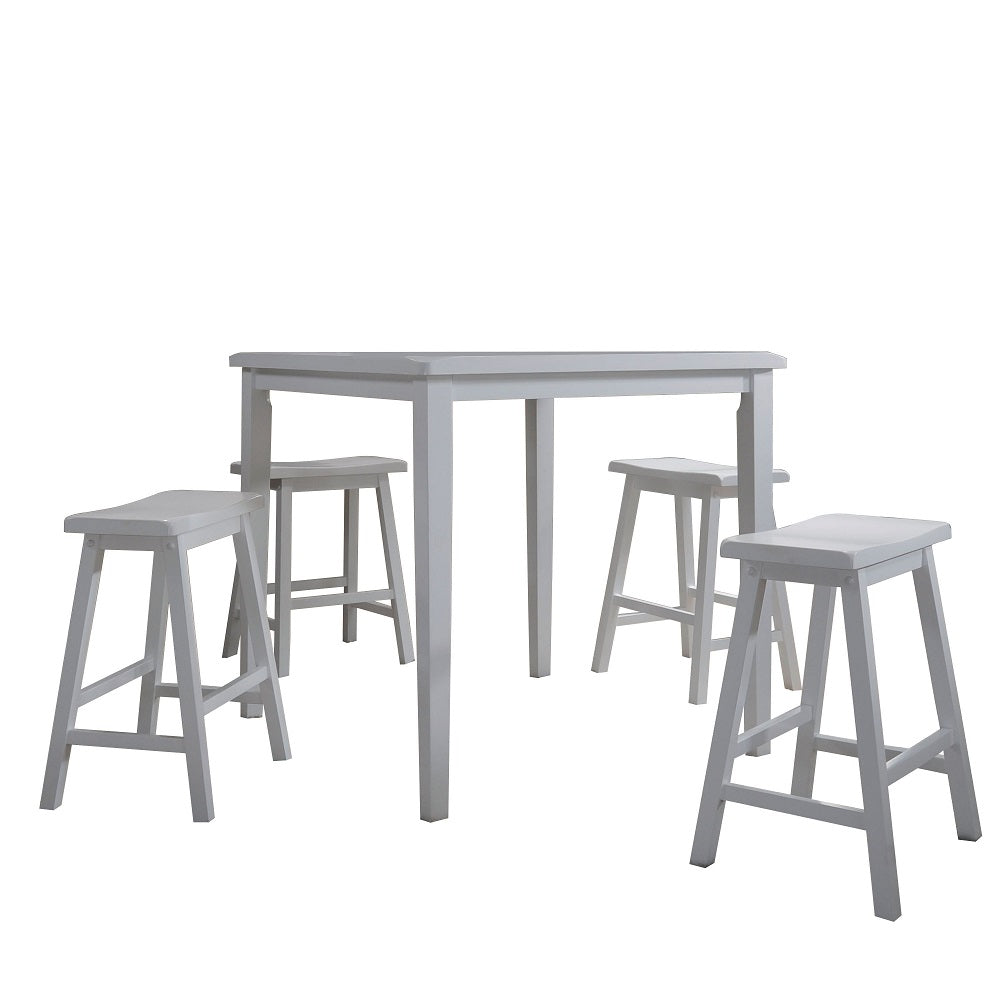 Gaucho 5 Piece Pack Counter Height Dining Set, Available in 3 Colors