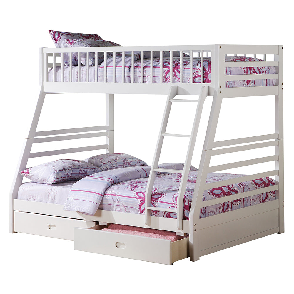 Jason Twin/Full BUNK BED w/Storage Drawers, Available in 3 colors