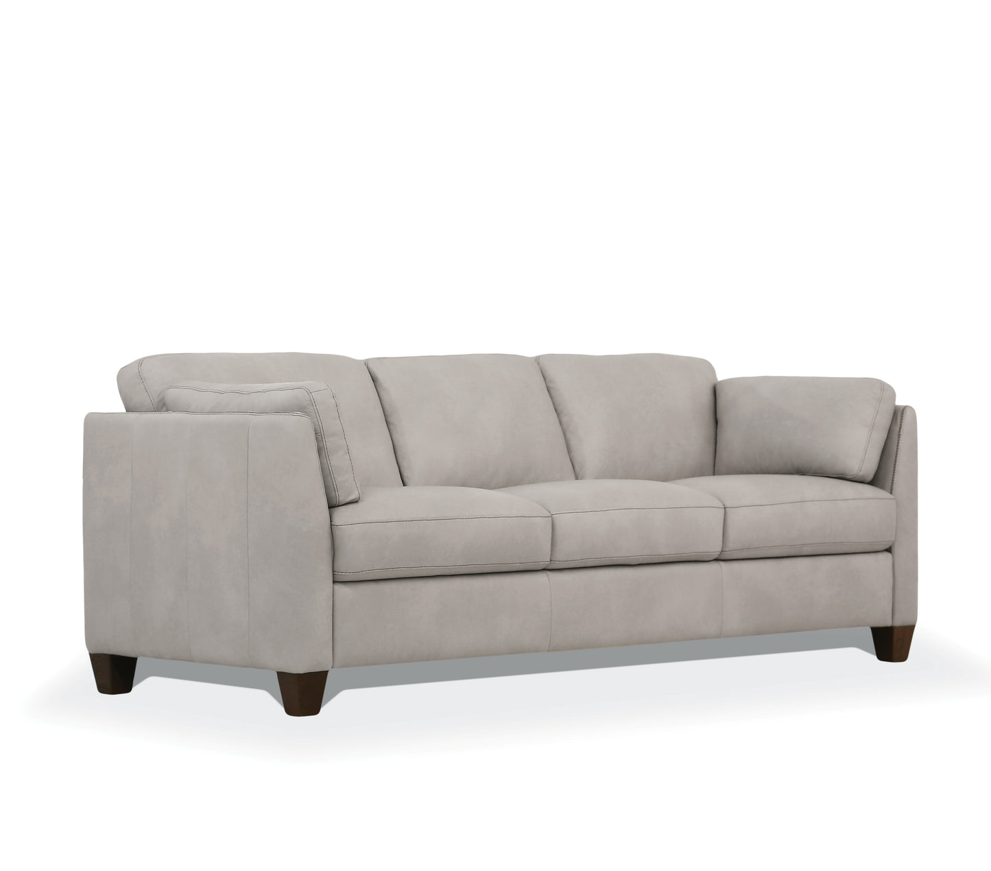 Matias Living Room Sofa Set, Upholstered in Top Grain Leather, Available in 2 Colors