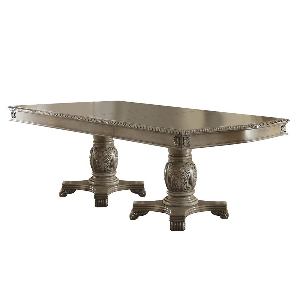 Chateau de Ville Dining Set, Double Pedestal Table, Available in 3 Colors