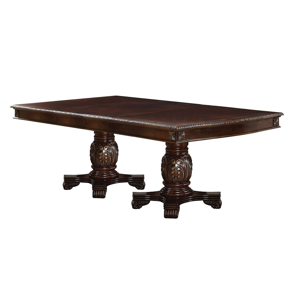 Chateau de Ville Dining Set, Double Pedestal Table, Available in 3 Colors