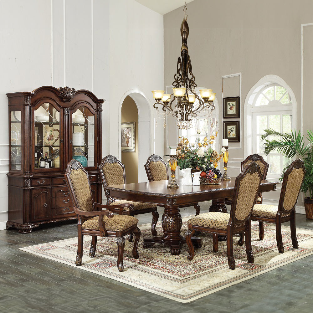 Chateau de Ville Dining Set, Double Pedestal Table, Available in 3 Colors