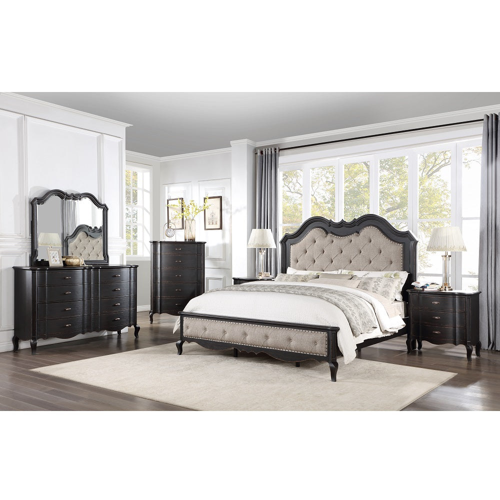 Chelmsford Bedroom Set, Arched Panel Bed, available in 2 colors