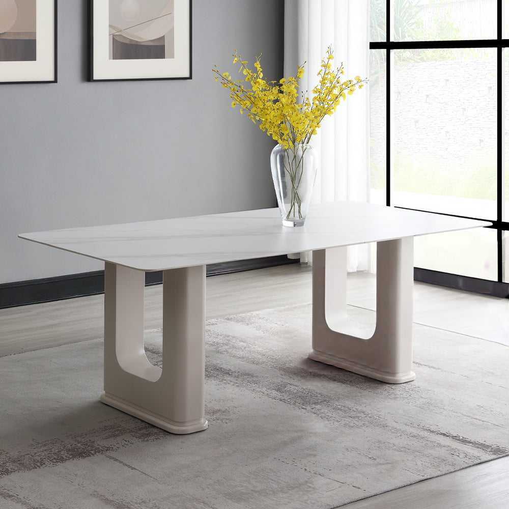 Kalam Dining Set in Beige Finish